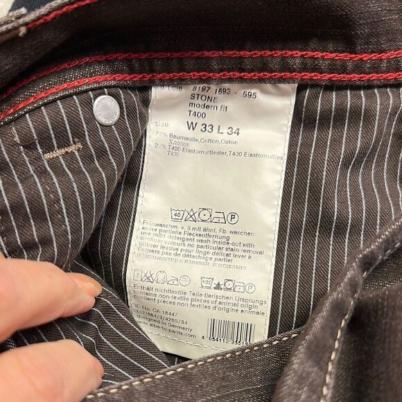 Men's Brown Jeans - Picture 7 of 9